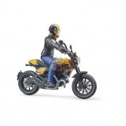 U63053; BRUDER; Ducati Scrambler avec conducteur; pièce detachée