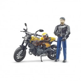 U63053; BRUDER; Ducati Scrambler avec conducteur; pièce detachée