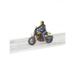 U63053; BRUDER; Ducati Scrambler avec conducteur; pièce detachée