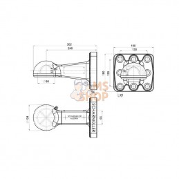 00653900A02; SCHARMÜLLER; Œillet attelage br. vert. K80; pièce detachée