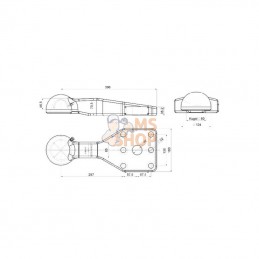 00655900A02; SCHARMÜLLER; Œillet d'attelage bride horiz.; pièce detachée