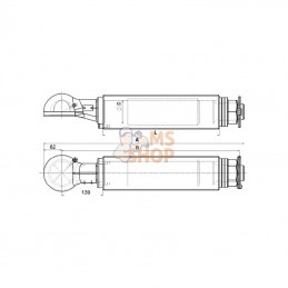 00666906A01; SCHARMÜLLER; Rotule d'attelage K80; pièce detachée