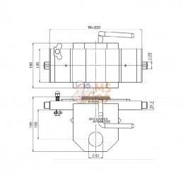 03330700A02; SCHARMÜLLER; Attelage remorque cat. D3 Cuna; pièce detachée