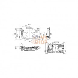 05731142A11; SCHARMÜLLER; Plaque d'adaptation 311 mm H160; pièce detachée