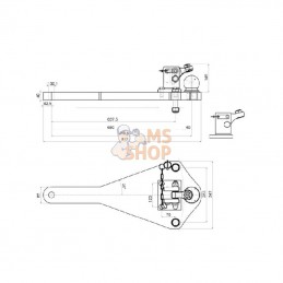 0096031110A11; SCHARMÜLLER; Plaque de support 80 mm; pièce detachée