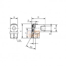 RJ14; KRAMP; Accouplement rotatif; pièce detachée