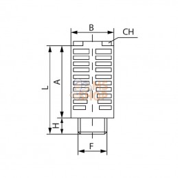 SIL14PL2; KRAMP; Silencieux; pièce detachée