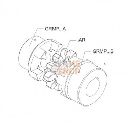 GRMP2432AF22; SIT; Moyeu GG 24 A Ø22H7 clavette 6; pièce detachée