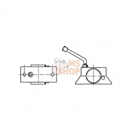 4802879X; KNOTT; Support de roue jockey Ø 60mm tôle; pièce detachée