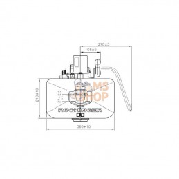 RO560X3000C; ROCKINGER; Plaque de support 330mm; pièce detachée