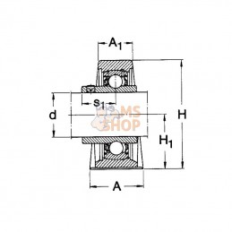 SY15TF; SKF; Palier complet; pièce detachée