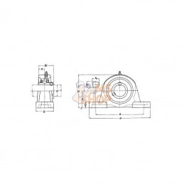 YUCP207HSKF; SKF; Palier UCP; pièce detachée