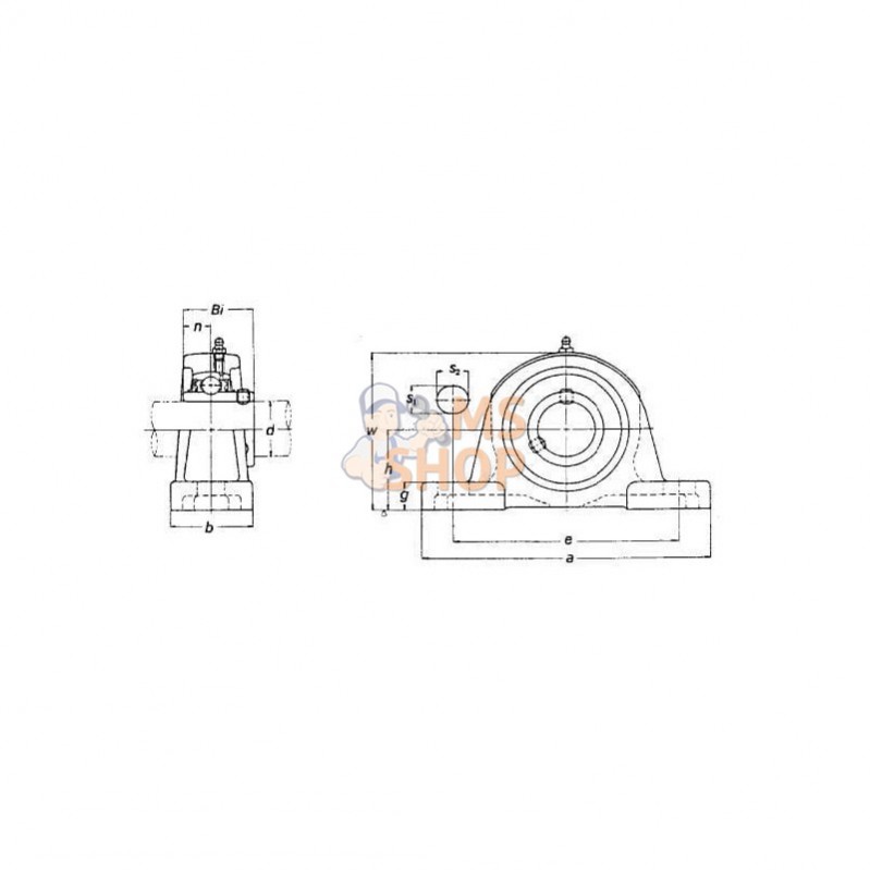 YUCP214SKF; SKF; Palier UCP; pièce detachée