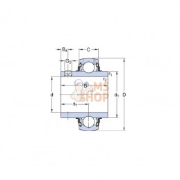 YAR2061042F; SKF; Palier tendeur; pièce detachée