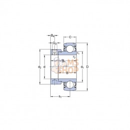 YET20315SKF; SKF; Roulement SKF; pièce detachée