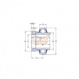 YET205100SKF; SKF; Roulement SKF; pièce detachée