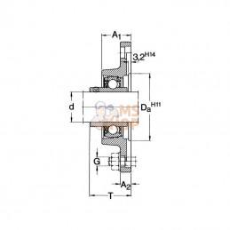 FYTBK25TF; SKF; Palier complet; pièce detachée