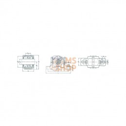 FSNLD516613; SKF; Corps de palier à semelle; pièce detachée