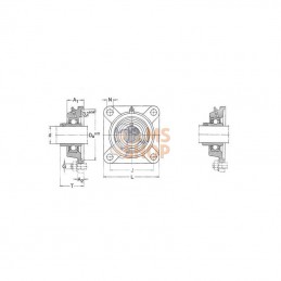 FY214TF; SKF; Palier complet; pièce detachée