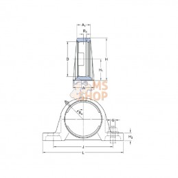 SYJ510; SKF; Logement de palier; pièce detachée