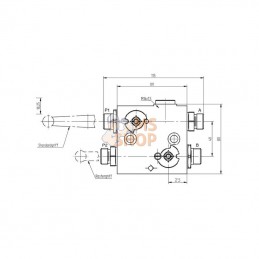 C000FTV; PISTER; Valve hydraulique, suspension 3 points avant; pièce detachée