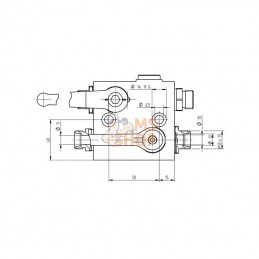 C000FTV; PISTER; Valve hydraulique, suspension 3 points avant; pièce detachée