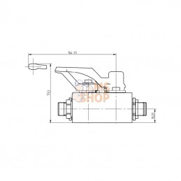 C000FTV; PISTER; Valve hydraulique, suspension 3 points avant; pièce detachée