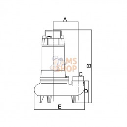 DAB60145472; DAB PUMPS; Pompe submersible Feka GL 650 M-A; pièce detachée