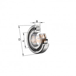 NUP2204ETVP2; INA/FAG; Roulement à rouleaux cylindriques 20x47x18 mm, NUP2204-E-TVP2 INA/FAG; pièce detachée