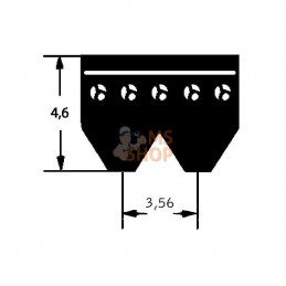 8PK2211; OPTIBELT; Courroie nervurée 8PK2211 Optibelt; pièce detachée