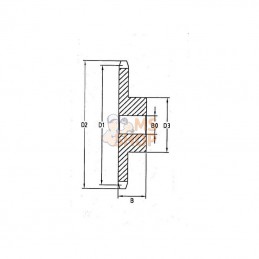 SE3811; KRAMP; Pignon Simplex 11 dents chaîne 3/8"x7/32" 06 B-1 Kramp; pièce detachée