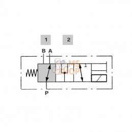 DFE0523003; WALVOIL; Distrib. 3 voies 12VCC/3D18ES; pièce detachée