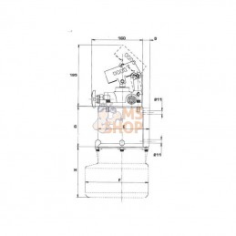 PMSD2503; OMFB; Pompe à main 25cc D.E.+réservoir 3ltr; pièce detachée