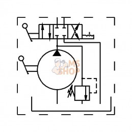 PMSD2501; OMFB; Pompe à main 25cc D.E.+réservoir 1ltr; pièce detachée