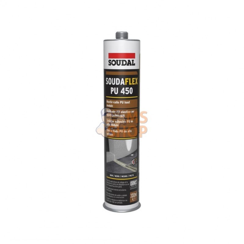 128827SOU; SOUDAL; Mastic colle PU élastique haut Module SNJF PU450 (noir) 300mL; pièce detachée