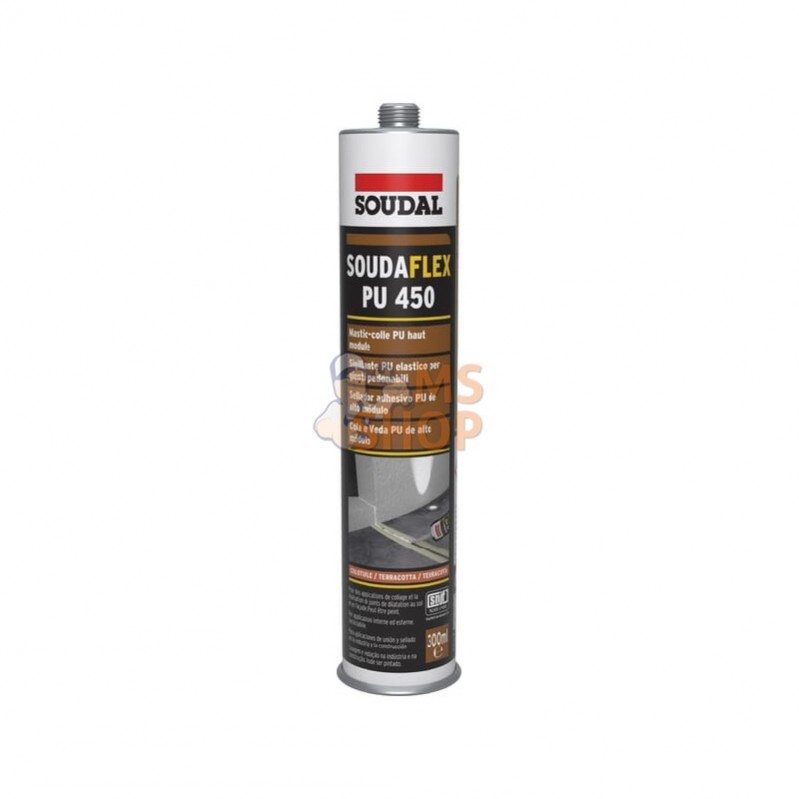 128828SOU; SOUDAL; Mastic colle PU élastique haut Module SNJF PU450 (tuile) 300mL; pièce detachée