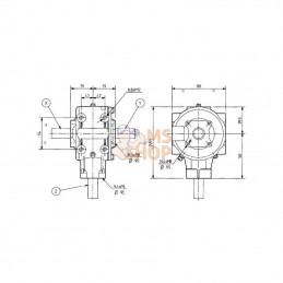 930477400; COMER; Transmission T-304A; pièce detachée