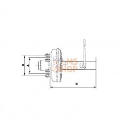 A7066135G1800E; ADR; Essieux avec freins en font; pièce detachée