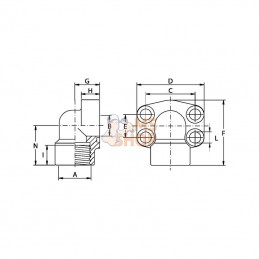 AFS312G1290; OLEO TECNICA; Bride SAE 90"; pièce detachée