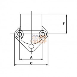 35G20; OMT; Brided'equerre 1 1/4; pièce detachée