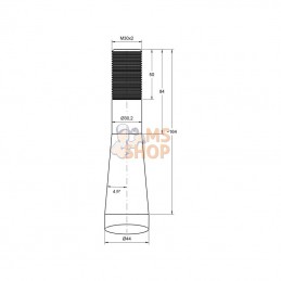 FT35; SHW; Dent de chargeur front. 820mm; pièce detachée