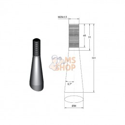 FT42; SHW; Dent de pince 36x680 M20; pièce detachée