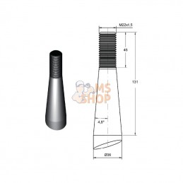 FT43; SHW; Dent de pince 36x800 M22; pièce detachée