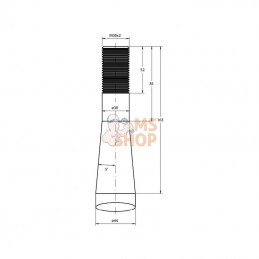 FT58; SHW; Dents chargeur front. 980 mm; pièce detachée