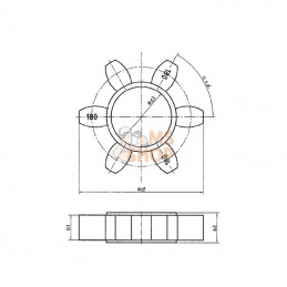 HRC230; SIT; Étoile HRC 230; pièce detachée