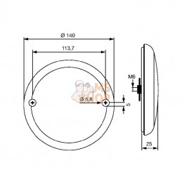 2SB357026011; HELLA VALUEFIT; Feu arrière à LED, feu de stop; pièce detachée