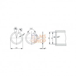 BR50; IDC ®; Circlip pour boîtier; pièce detachée