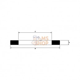 CU323820P025; KRAMP; Bagues cuivre 32x38x2,0mm; pièce detachée