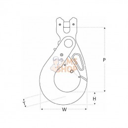 2639010; REMA; Croch sécur à chape RCS10 10mm; pièce detachée