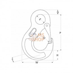 2644013; REMA; Croch éling à œill REH13 13mm; pièce detachée